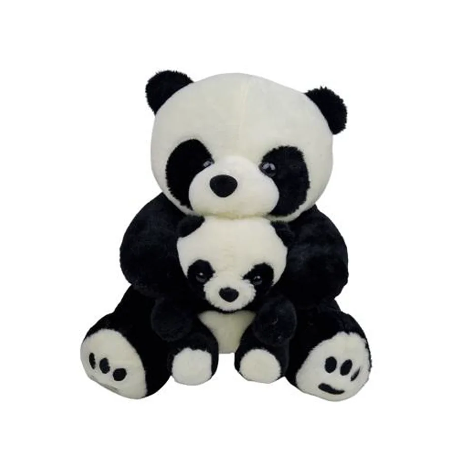 Stuffed Panda toy with a baby 50 cm