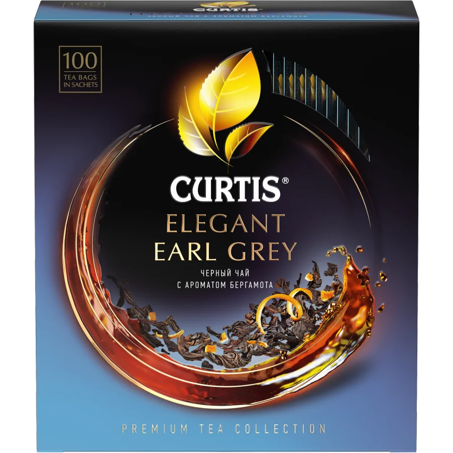 Чай Черный Elegant Earl Grey CURTIS, 100п*1.7г