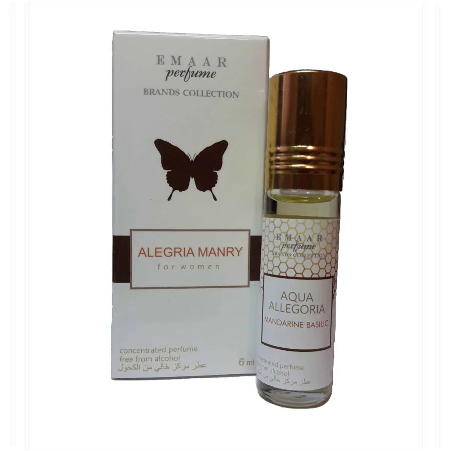 Oil Perfumes Perfumes Wholesale Aqua Allegoria Mandarine basilic Emaar 6 ml