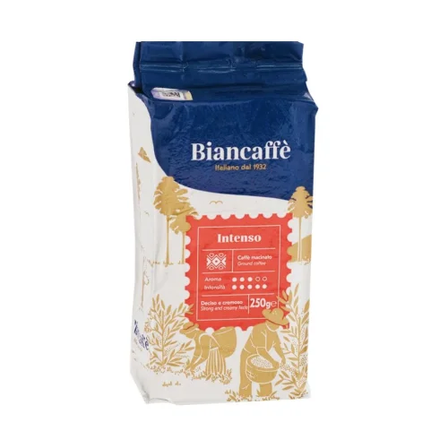 GROUND NATURAL COFFEE BIANCAFFE INTENSO ITALY 250 g