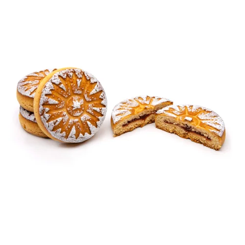 Gingerbread "Orange" printed with stuffing in individual packaging.