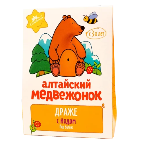 Dragee "Altai bear" with iodine