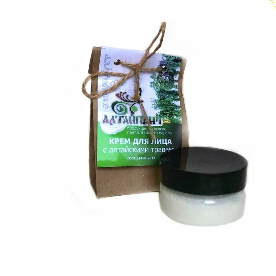 Path cream for face with altaic herbs