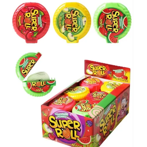 Chewing gum Super Roll assorted
