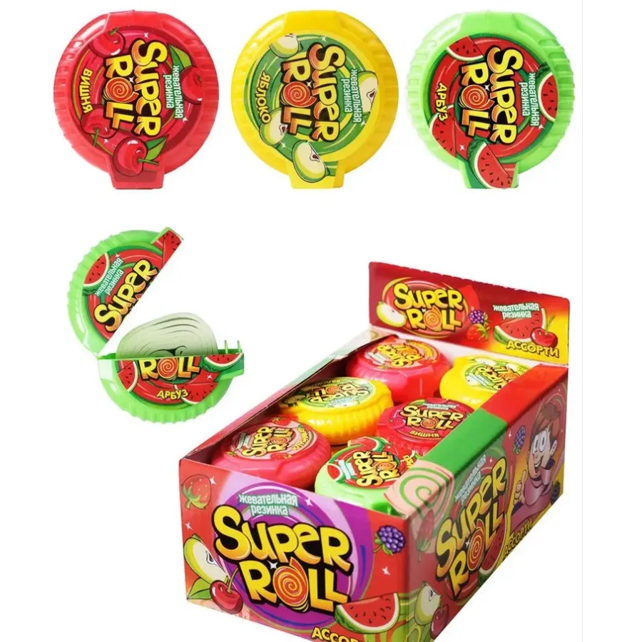 Chewing gum Super Roll assorted