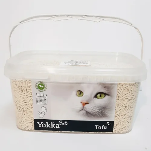 Filler for toilet Tofu white hypoallergenic, 5 liters.