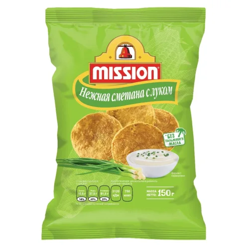 MISSION chips Sour Cream and onion