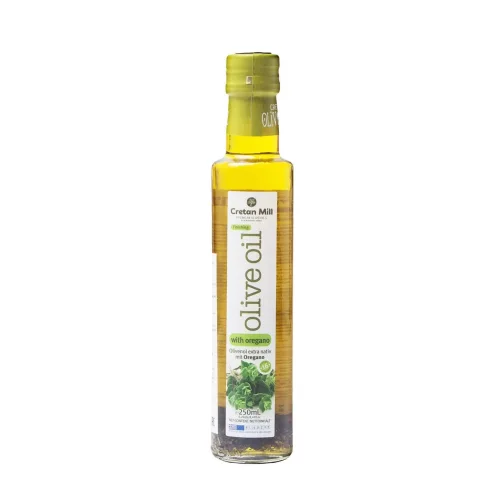 Olive oil E. V. with oregano CRETAN MILL 0.25l