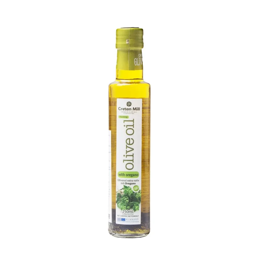 Olive oil E. V. with oregano CRETAN MILL 0.25l