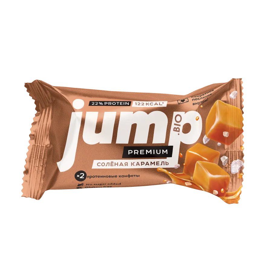 JUMP PREMIUM PROTEIN Protein nut and fruit candies "Salted caramel" 