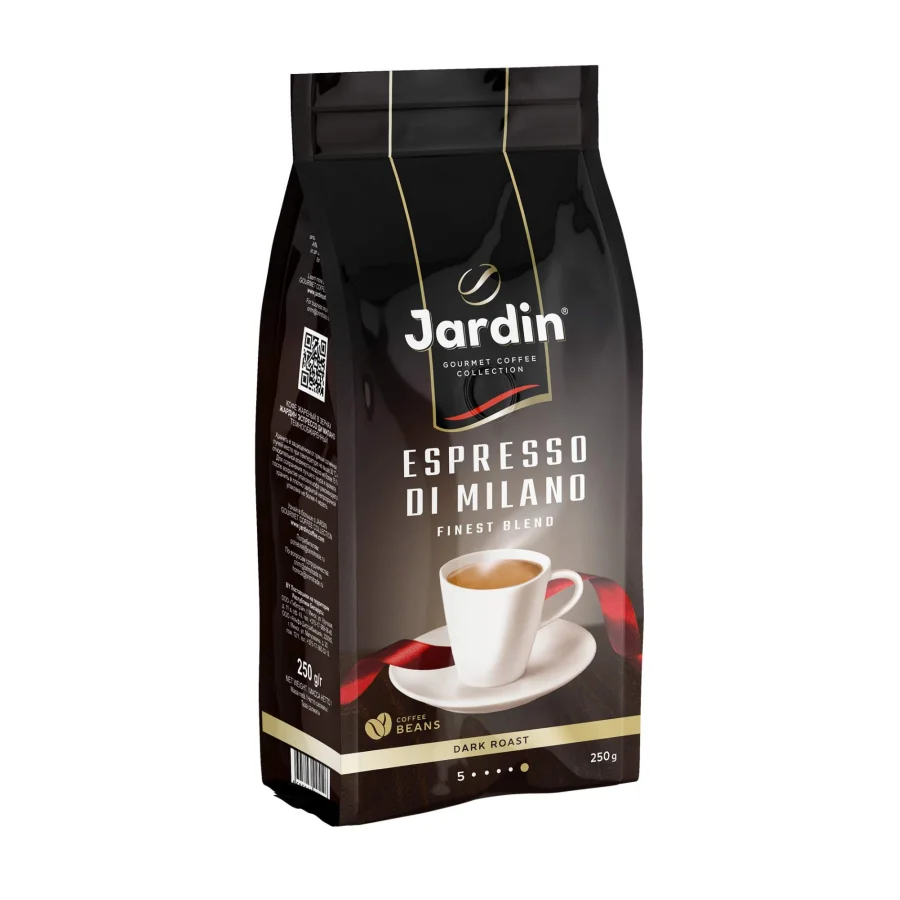 Кофе Jardin натур. жареный в зернах Espresso stile di Milano 250гр