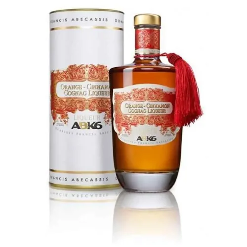 Liquor strong on brandy ABK6 with taste of orange and cinnamon in gift wrapping 35% 0.7