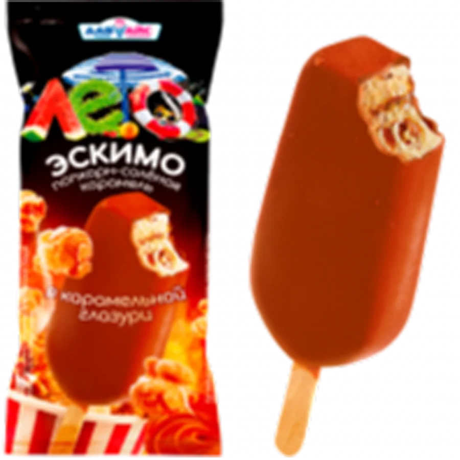 Эскимо попкорн-соленая карамель