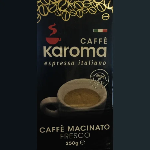 CAFFE KAROMA espresso italiano Заварной молотый  кофе 250 гр