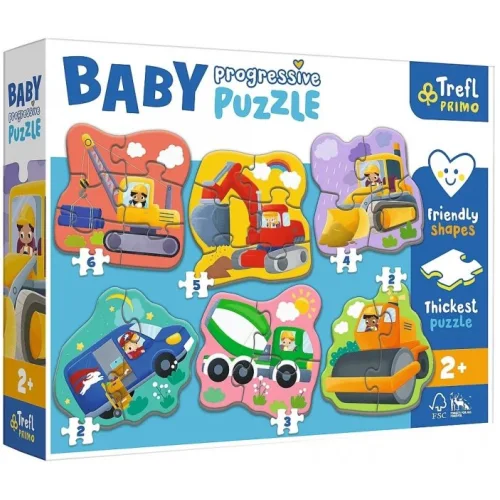Transport Baby Progressive Puzzle Trefl 44004