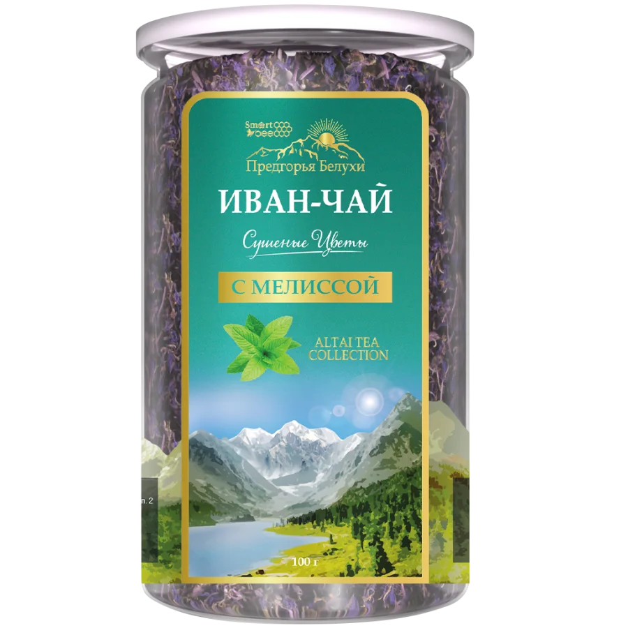 Ivan tea drink-Dried flowers tea with melissa 