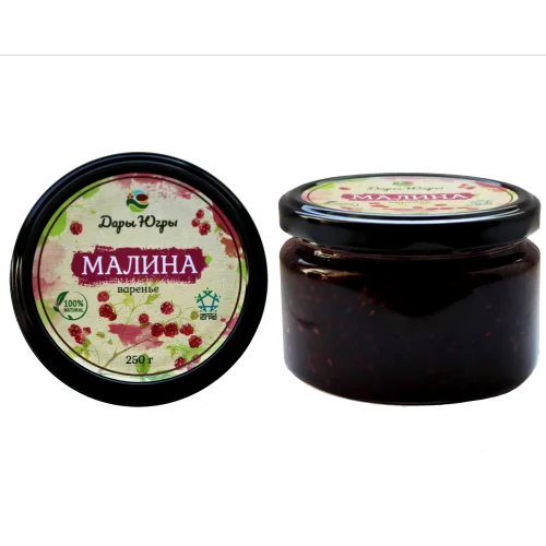 Malina jam from Siberia 250 gr