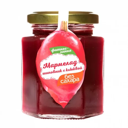 Rosehip marmalade with cranberries FITNESS LINE 200 g WITHOUT SUGAR I would eat myself