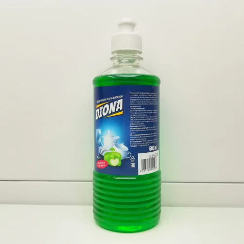 Dishwashing detergent green apple diona PET 500ml (Push pool) / 12pcs / 864pcs