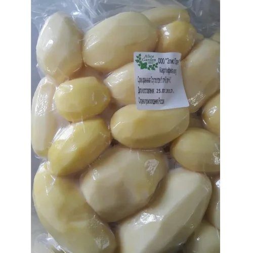 Purified sliced ​​potatoes