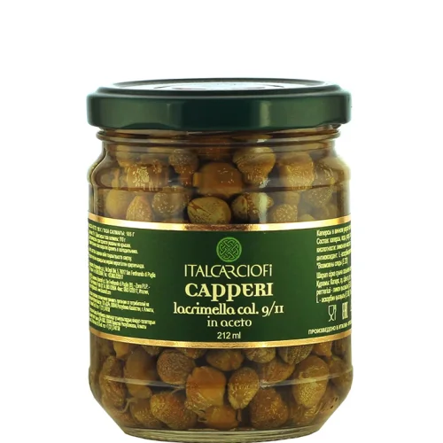 Capers in wine vinegar