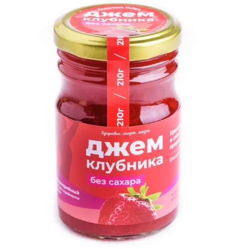 Jam without sugar "Strawberry", 210g