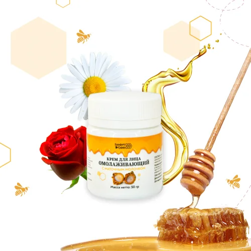 Anti-aging face cream with royal jelly