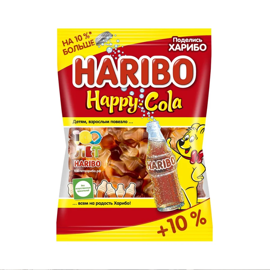 Chewing marmalade Haribo Happy-Cola in bags