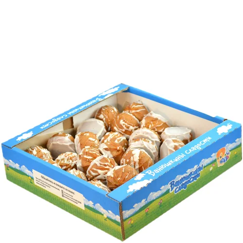 Печенье Пышка-Хвастунишка в белой глазури Ванюшкины сладости, 0,5 кг