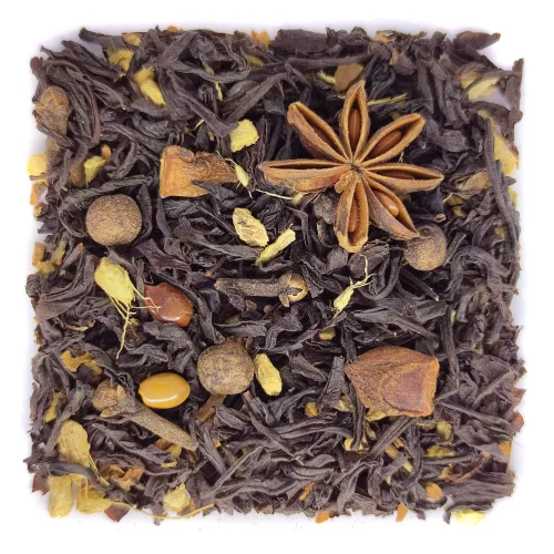 Чёрный листовой чай Масала