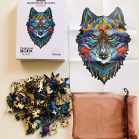 Wooden puzzles fabulous wolf