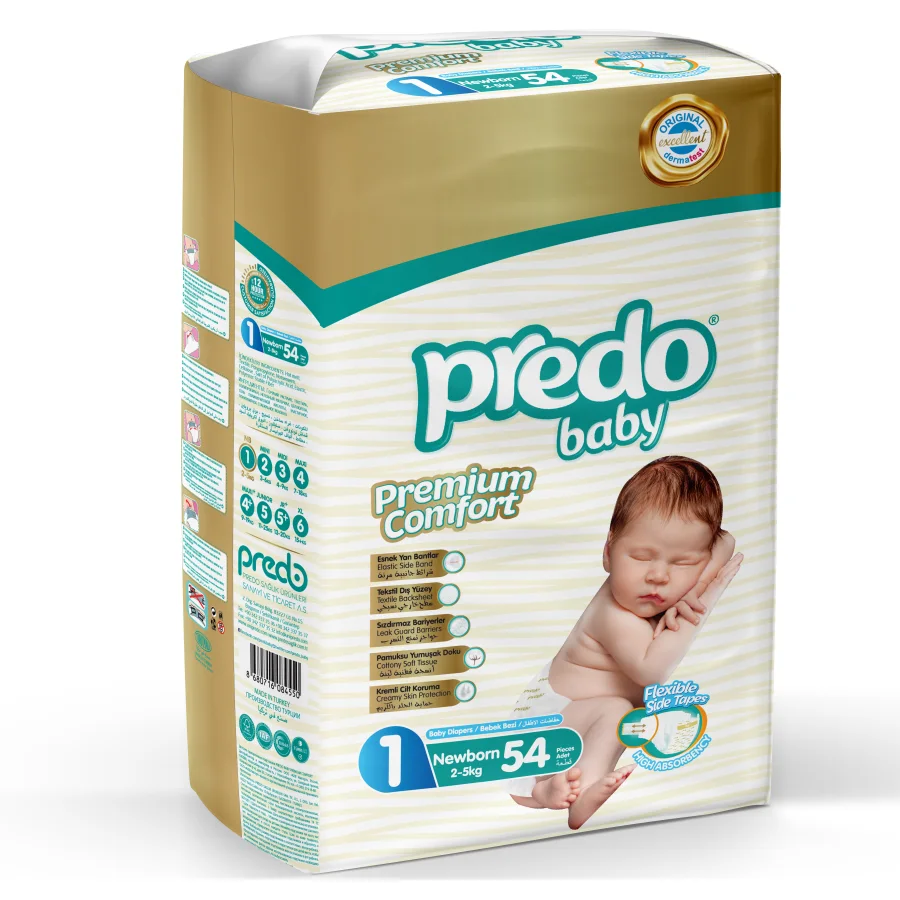 Подгузники Predo Baby № 1 (2-5 кг) 54 шт