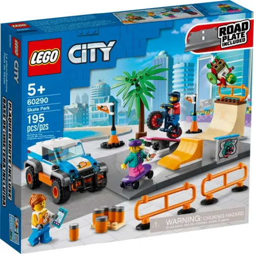 Конструктор LEGO City Скейт-парк с дорожными элементами 60290