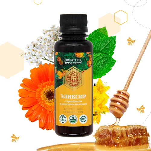 Herbal elixir with propolis and royal jelly "Comfortable digestion"