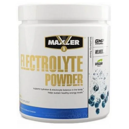 Electrolytes Maxler Electrolyte Powder 204 grams of blueberries