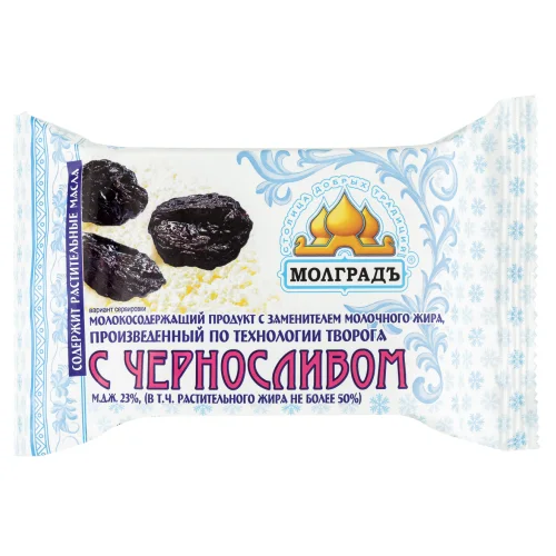 Cottage cheese product with prunes 23%