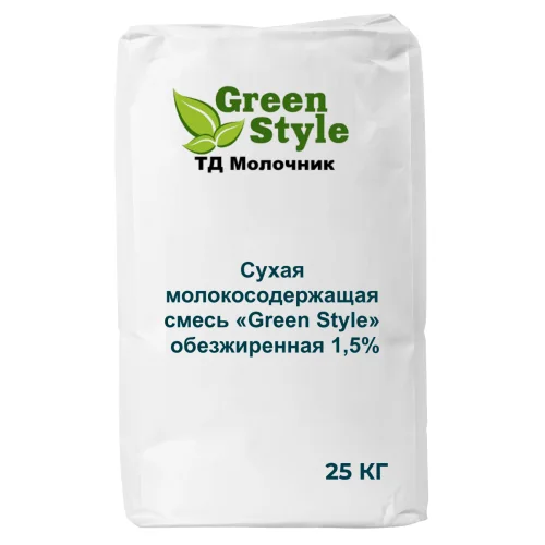 Milk-containing mixture of 1.5% "Green Style"