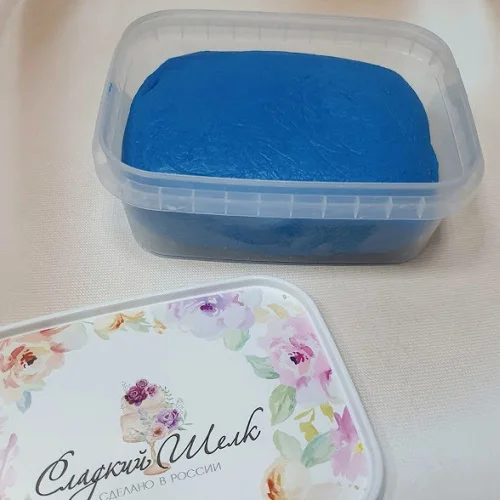 Синяя мастика для торта