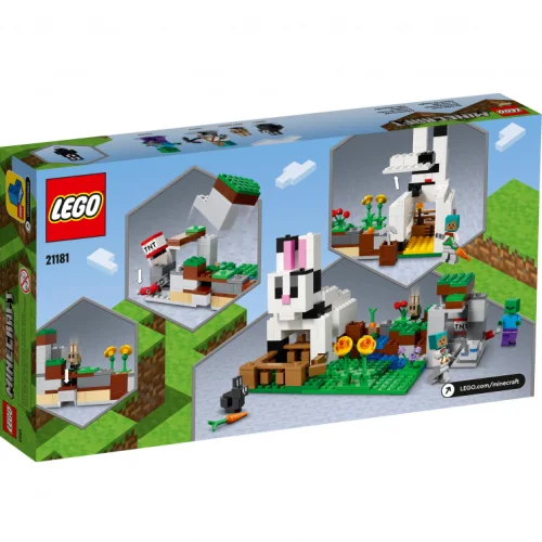 Конструктор LEGO Minecraft Кроличье ранчо 21181