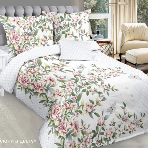 Bed set of apple tree in color