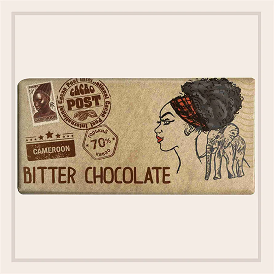 Bitter Chocolate Cacao Post Cameroon