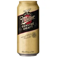Пиво Miller Genuine Draft пастеризованное, 4,7%, 0.47 л