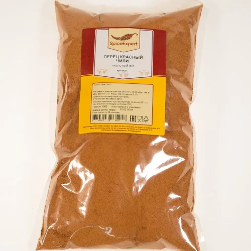 Перец красный молотый Чили высший сорт 1000гр пакет SpicExpert