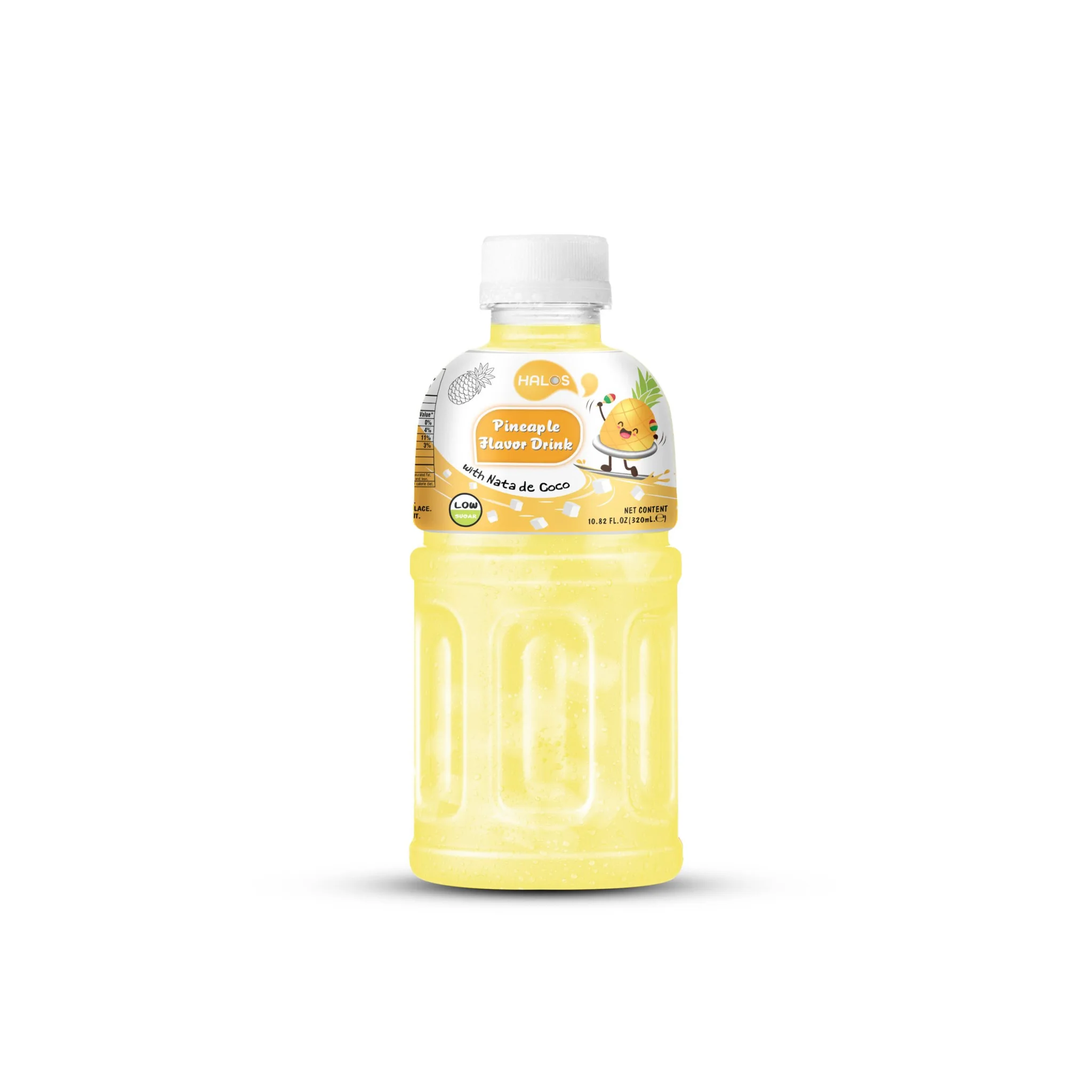 Halos/OEM Nata De Coco Drink With Pineapple Flavor In 330ml Can 