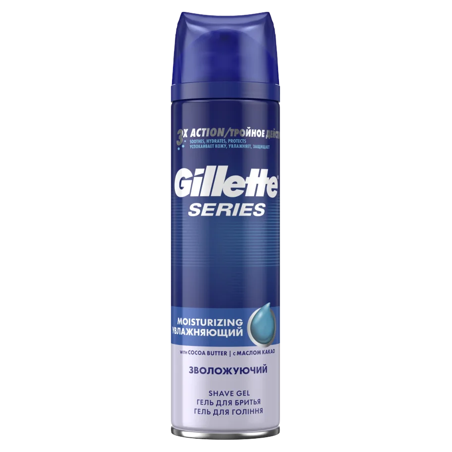 Gillette Series Moisturizing "Moisturizing" Male Shaving Gel 200 ml