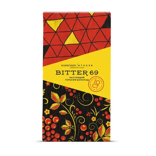 Real bitter chocolate Bitter 69. W / B (10pcs * 100 gr.)
