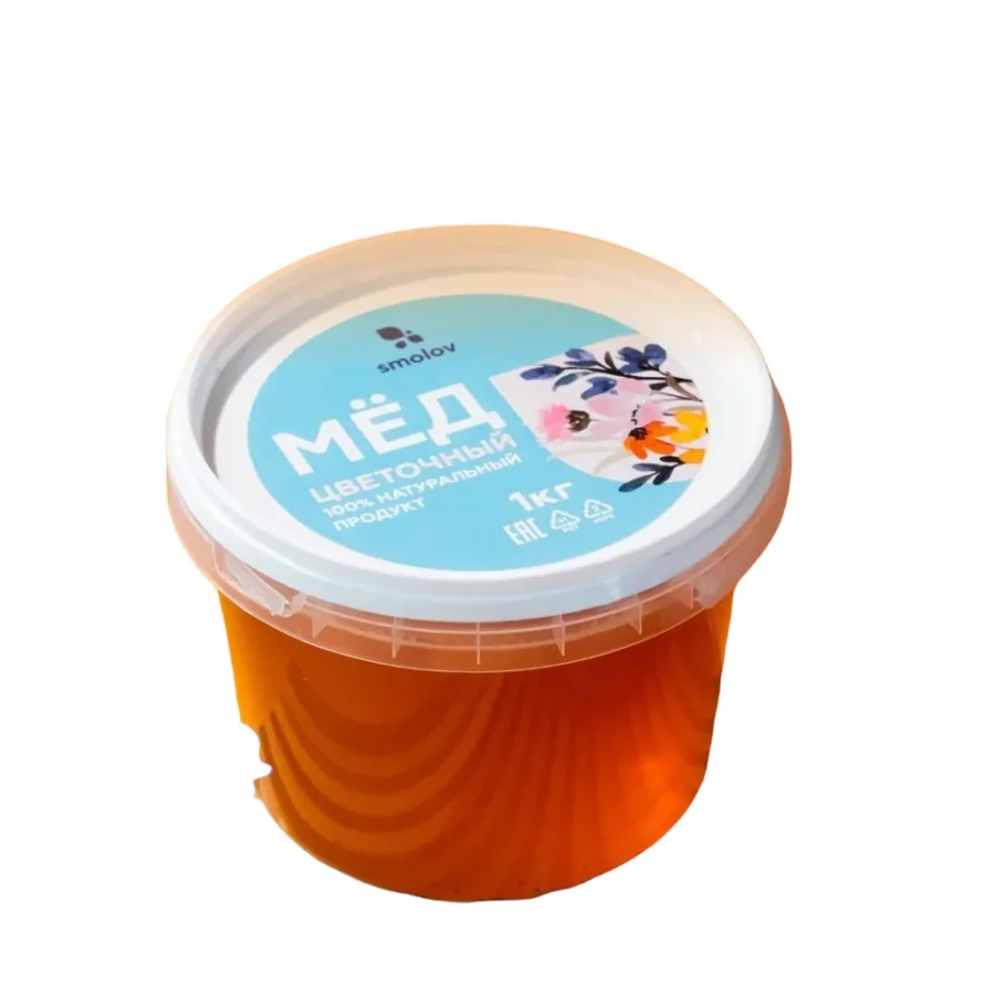 Мед натуральный Smolov Цветочный, 1 кг