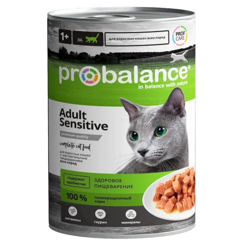 Probalance d/cats Adult SensitiveProbalance d/cats Adult Sensitive, jar with key 415 g