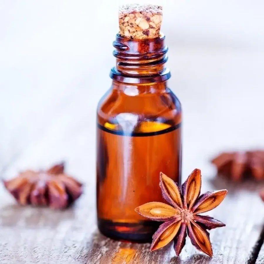 Premium massage oil with anise essential oil