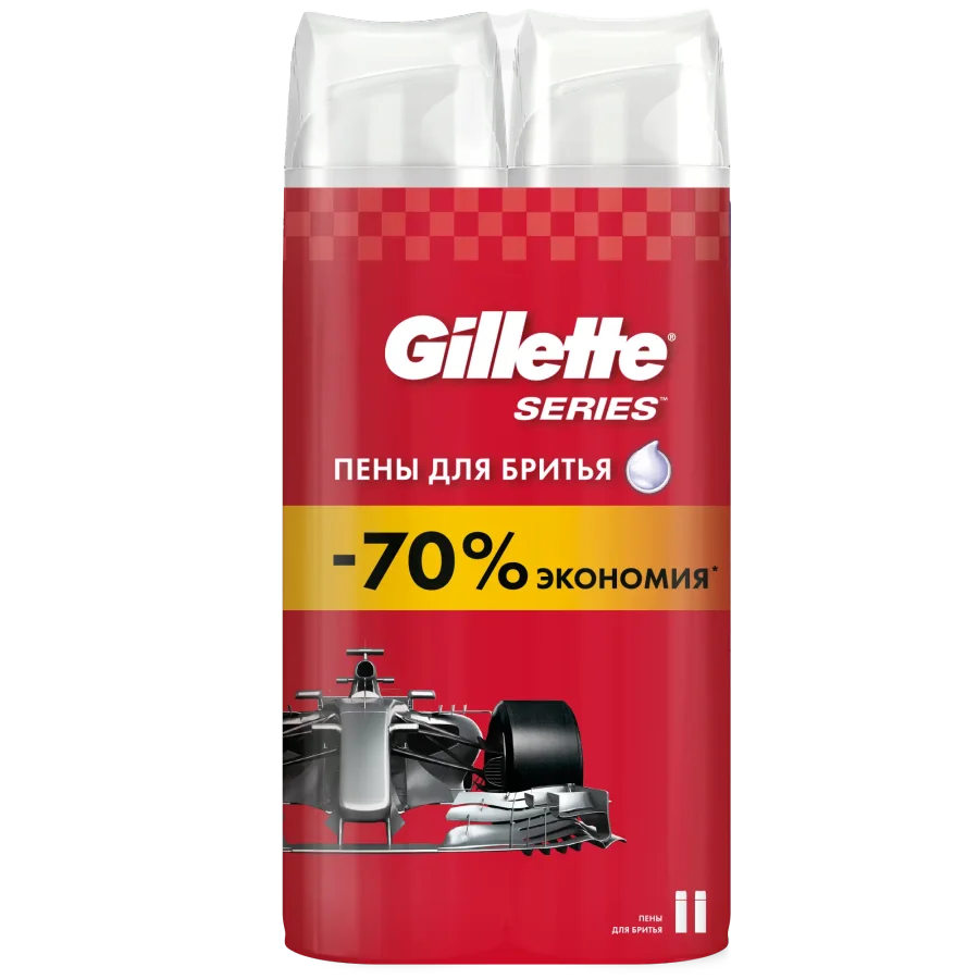 Набор из 2 пен для бритья Gillette Series 250 мл.